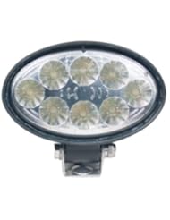 Sound Off Signal EWLF0700DBDF0W White 5.6" 700-Lumen Oval LED Work Light with Flood Illumination Pattern