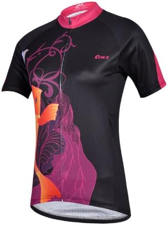 Black Leaping Carp Women's Adventure Sports Biking Dry Comfortable Breathable Short-sleeve Cycling Jersey