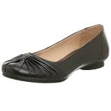 Clarks Womens Swan Ballet Flat,Dk Brown,7 M