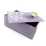 Coffret &agrave; Bijoux "Papillon de Soie" lilas