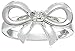 Amazon Collection Sterling Silver Diamond Bow Ring (0.03 cttw, I-J Color, I3 Clarity)