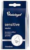 Produkt-Bild: Blausiegel Sensitive Kondome transparent, 100 % latexfrei, 4er Packung