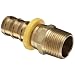 Anderson Metals Brass Push-On Swivel Hose Fitting, Connector, Barb x NPT Male
