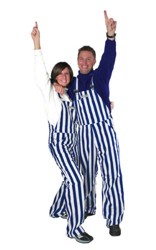Royal/White Game Bibs Overalls