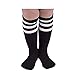 Dare Color Uniform Knee High Socks with Stripes Tube Socks for Kids