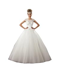 Tulle Scoop Neck  Belted  Ball Gown  Dress