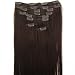 Clip In Extensions Set 60 cm - 100 % Kanekalon -Haarverl�ngerungsset - Farbe #4 braun