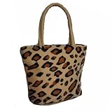 ANIMAL PLUSH PRINT MINI HANDBAG MAKE-UP COSMETIC GIFT BAG