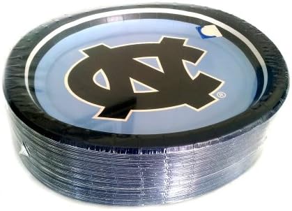 UNC North Carolina Tar Heels Oval Paper Plates 50ct