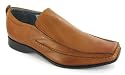 Hush Puppies "Lotherton" Mens Leather Slip On Formal Shoes - Tan