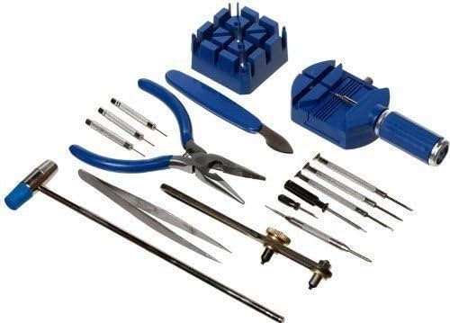 16pc Watch Repair Kit Blue (Open Watch Backs - Change Bands) By Utopia Tools