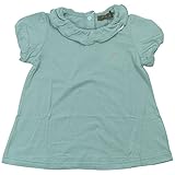 【H28年春夏物】 nico hrat(ニコフラート) 製品洗い加工済み 綿レーヨン天竺ピエロ衿Tシャツ 110cm/BL NO.B-260111