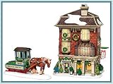 Dept 56 Dickens Village Barton's Holiday Greens 2pc Set