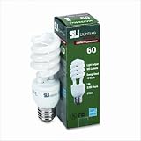41cB8j23HSL. SL160  SLI LIGHTING , INC. Mini Lynx Spiral, Cool White Energy Saver Fluorescent Bulb, 15 Watts SLT26154