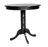 Carolina Cottage Antique Black Verona Pub Bar Table