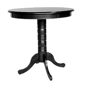 Carolina Cottage Antique Black Verona Pub Bar Table by visiondecor Furniture