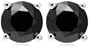 14k White Gold Black Diamond Stud Earrings (1 cttw)