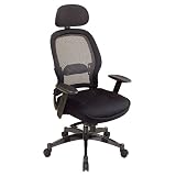 Exec Chair with Mesh Seat - Black