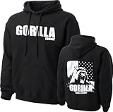 Gorilla Combat Black Word Hooded Sweatshirt