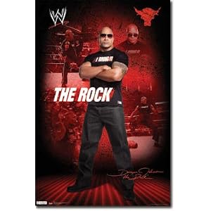 The Rock WWE Sports Poster Print
