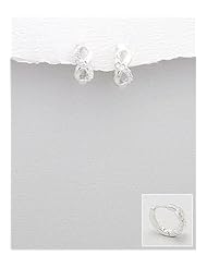 Infinity CZ Earrings In 92.5 Sterling Silver