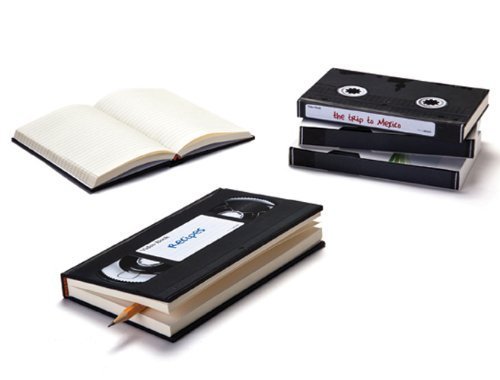 Retro Style VHS Video Tape Lined Notebook Diary Journal Retro Style VHS Video Tape Lined Notebook Diary Journal