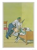 Bedroom Antics, Published 1835, Reprinted in 1908 Stretched Canvas Poster Print