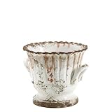 Rustic Garden Small White Ridge Platter by Vietri