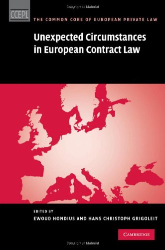 Unexpected Circumstances in European Contract Law (The Common Core of European Private Law)