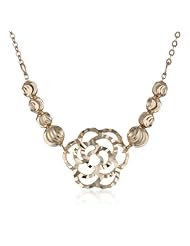 14k Gold Flower Necklace, 18"