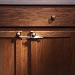 Kidco Sliding Cabinet Lock - Charcoal