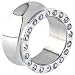3/4" Surgical Steel Crystalline Jeweled Saddle Plug