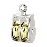 固定式サイドプレート付プーリー　オシラント　デュアルホイール　スムーズなローラー