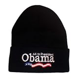 Barack Obama Beanie - Black Knit Winter Cap 