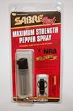 Sabre 1/2-Ounce Compact Pepper Spray with Black Key Case (Supports The National Rifle Association)