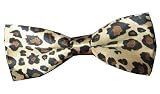 Bowtie Brown Tan Leopard Print Bow Tie