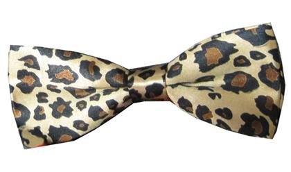 Bowtie Brown Tan Leopard Print Bow Tie