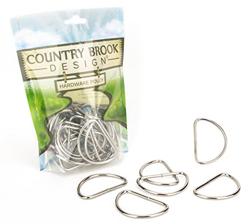 10 - Country Brook DesignTM 2 Inch Nickel Plated Welded Lite D-Ring