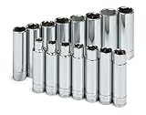 SK 4819-6 19 Piece 1/2-Inch Drive 6 Point 3/8-Inch to 1-1/2-Inch Deep Standard Socket Set [並行輸入品]