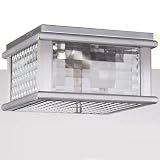 Murray Feiss Monterrey Coast OL3413BRAL 2-LT 120w (5H x 9W) Outdoor Flush Mount Light in Aluminum