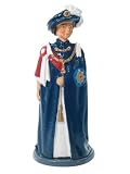 William Britain HM Queen Elizabeth 54mm Figures HM Queen Elizabeth in Knights Of The Garter robe