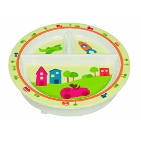 Moulin Roty Les Loupiots Baby Plate with Suction Pads
