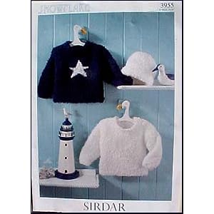 Children Infants Nautical Sweaters and Hat Great Britain by Sirdar