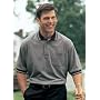 Big Mens 8 oz Short Sleeve Pocket Polo Golf Shirt with Trim (Big & Tall and Regular Sizes)