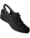 Aris Allen Womens Black Nubuck Leather Rugcutter Wedge Swing Styled Dance Shoes with Raw Leather Sole Size 8.0 US