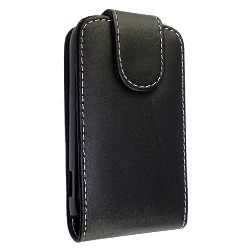 FOR HTC EXPLORER A310E STYLISH AND SMOOTH BLACK LEATHER FLIP CASE COVER POUCH