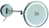 Rucci Mirror 5x Wall-mounted Lighted * Chrome