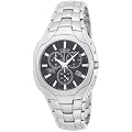 Citizen Men's Eco-Drive Chronograph Titanium Black Dial Watch #AT0890-56E