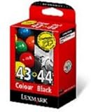 Lexmark No43/No44 Ink Cartridge Blk/Col
