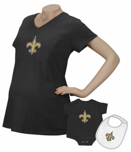 Reebok New Orleans Saints Women's Maternity Top & Infant Set Small